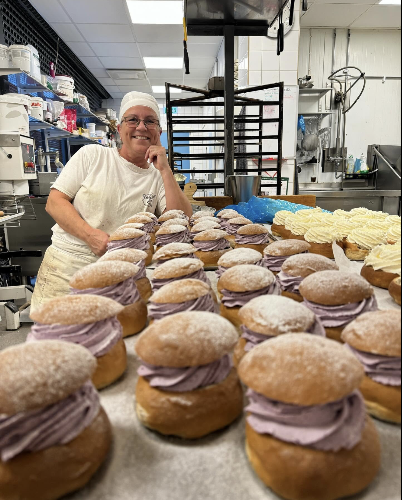 Nygräddade semlor